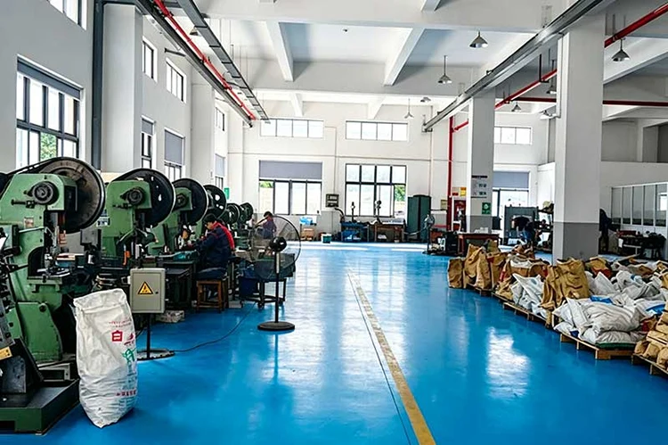 Stamping workshop for clamp metal parts of car booster jump start cables