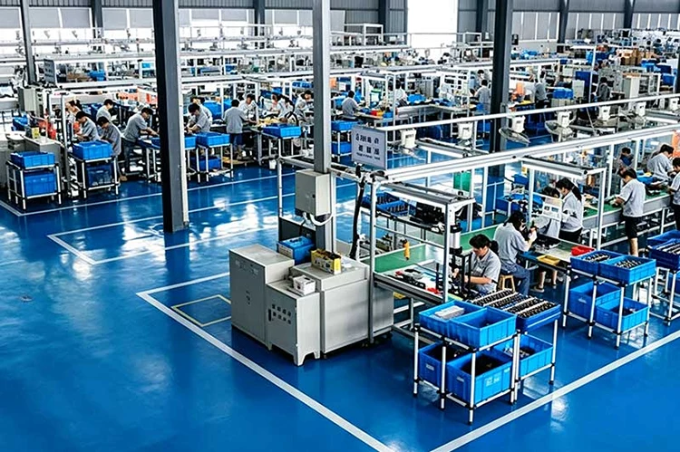 Assembly production line for heavy duty car jump starter booster cable